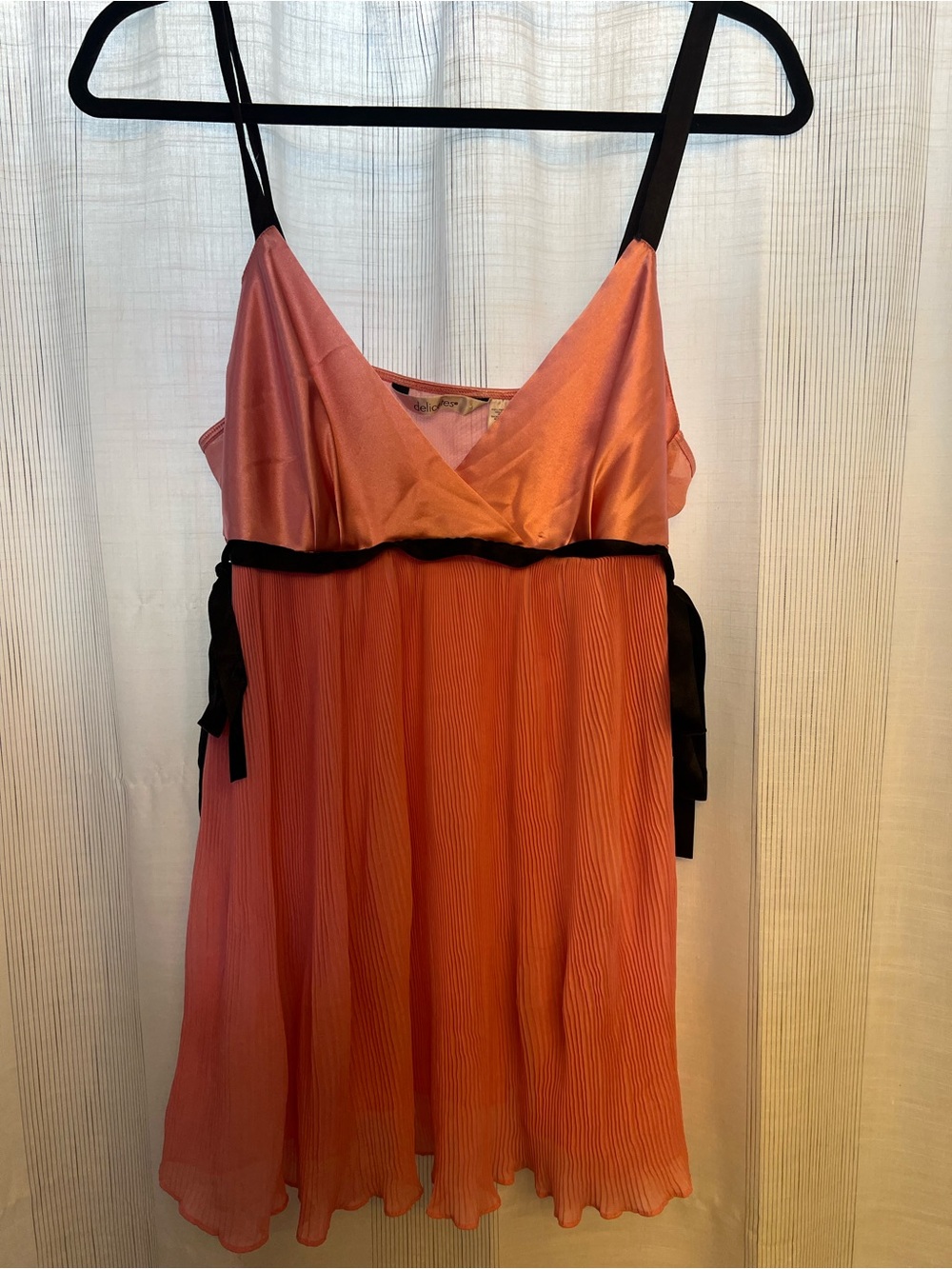 Beautiful babydoll lingerie vintage nightgown slip dress in a gorgeous pink